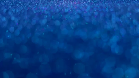 Abstract blue glitter background with soft bokeh effect Stock Footage 344985302