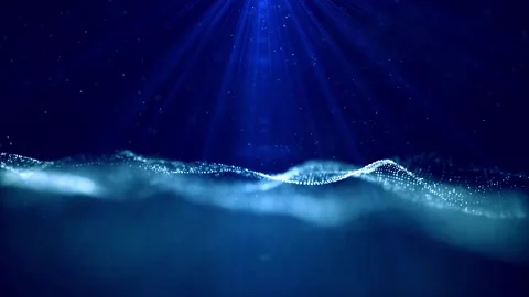 Abstract Blue Glittry Rays And Particles Background Loop 스톡 동영상 202050638