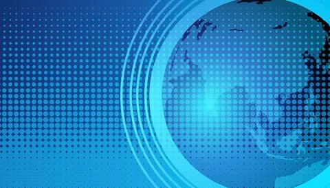 Abstract Blue Globe Vector Illustration Illustrazione stock