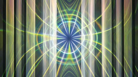 Abstract blue glowing bars with radial light Stock Footage 331455355