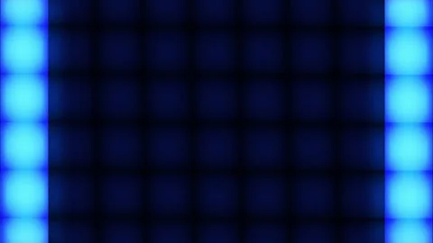 Abstract Blue Glowing Bars Sliding on Grid, Neon Motion Graphics Background Stock Footage 329202873