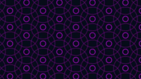 Abstract blue glowing circle grid pattern background, seamless tech wallpaper Stock Footage 333189084