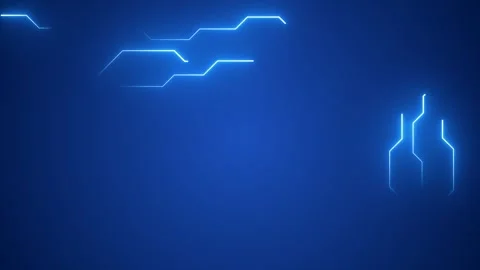 Abstract blue glowing circuit board background Stock Footage 316796481