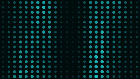 Abstract Blue Glowing Digital Dot Grid Background Video stock 333185951