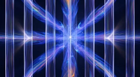 Abstract blue glowing energy background Stock Footage 331459982