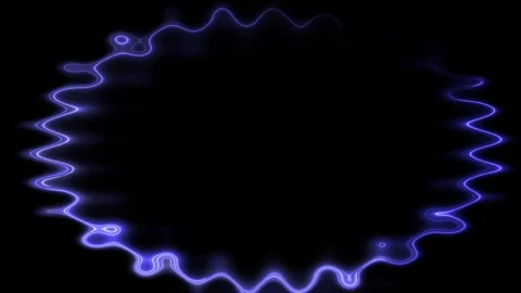 Abstract Blue Glowing Frame Stock Footage 284398678