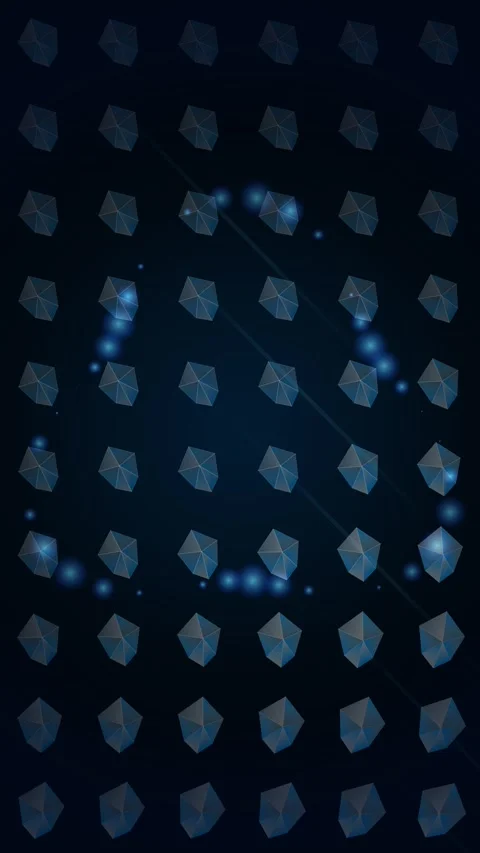 Abstract blue glowing grid pattern background for digital technology displays Stock Footage 345487741