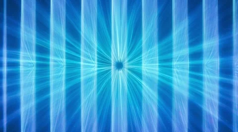 Abstract blue glowing light beams with pink pulse Stock Footage 331454829