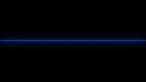 Abstract blue glowing line on black background. Video stock 331897402