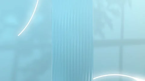 Abstract blue glowing lines and textured surface, motion background Stock Footage 333152871