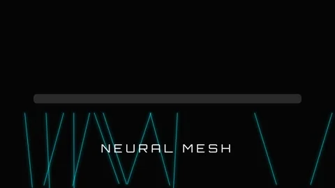 Abstract blue glowing neural mesh data network connecting nodes on a futuri.. Video stock 337655861