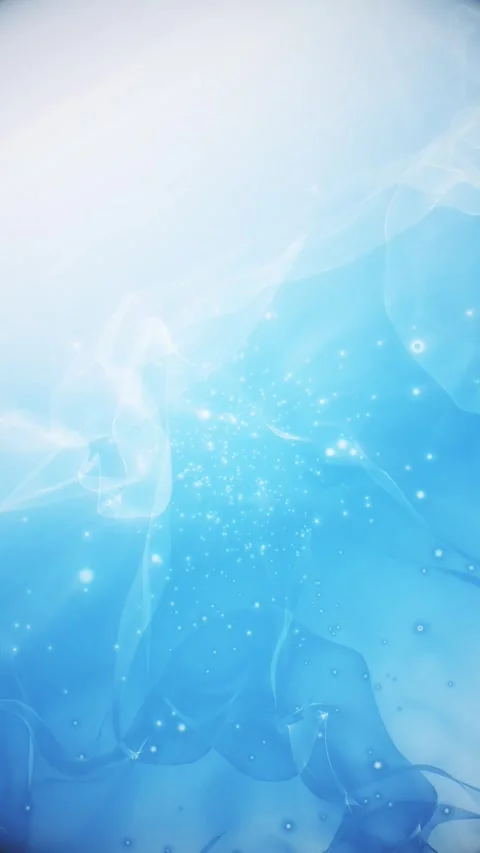 Abstract blue glowing particles and liquid smoke waves Stock Footage 344723862