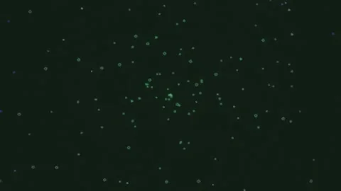 Abstract blue glowing particles bokeh motion seamless energy background loop Stock Footage 342203058