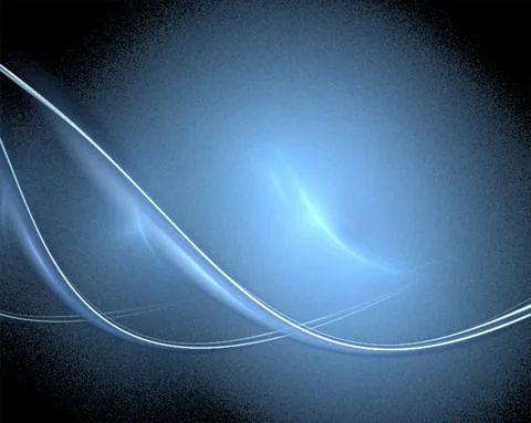 Abstract blue glowing pattern on a black background, fractal graphics 스톡 일러스트
