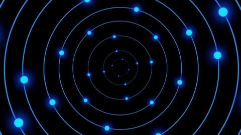 Abstract Blue Glowing Spiral Lines with Swirling Light Waves 스톡 동영상 339306314