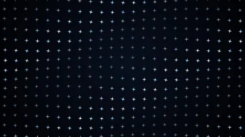 Abstract Blue Glowing Star Grid Background with Pulsing Light Animation Vídeo Stock 346144865