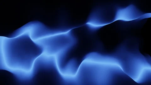 Abstract blue glowing wave background with soft gradient motion and dark space Vídeos de archivo 333163789