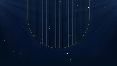 Abstract blue gold luxury background with golden particles looping animation. Stock Footage 341737722