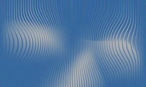 Abstract Blue Gradient Background with 3D Wavy Lines and Grainy Texture 스톡 일러스트