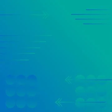 Abstract blue gradient background with circles, lines and arrows. Stock Illustration