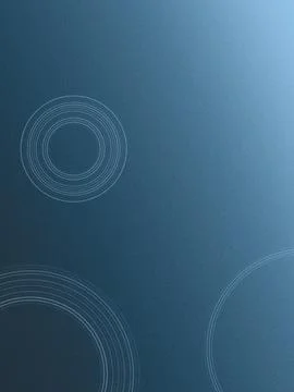 An abstract blue gradient background features subtle circular ripple lines .. Stock Illustration