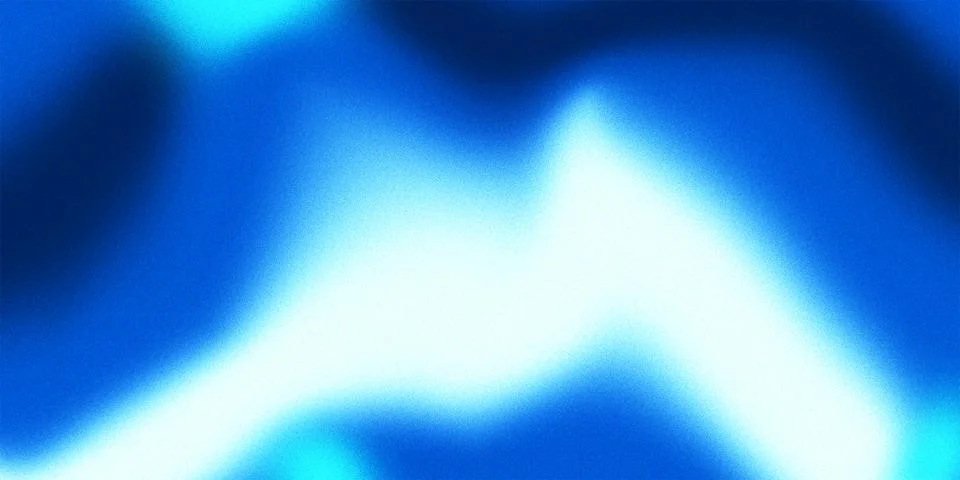 Abstract blue gradient background featuring a noticeable grainy noise effect. Stockillustratie