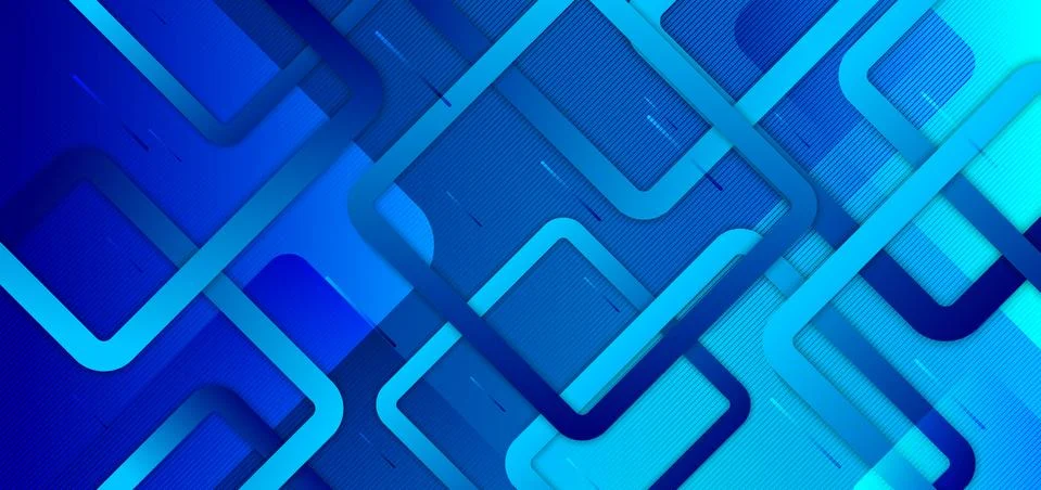 Abstract blue gradient background with geometric squares overlapping creative 스톡 일러스트