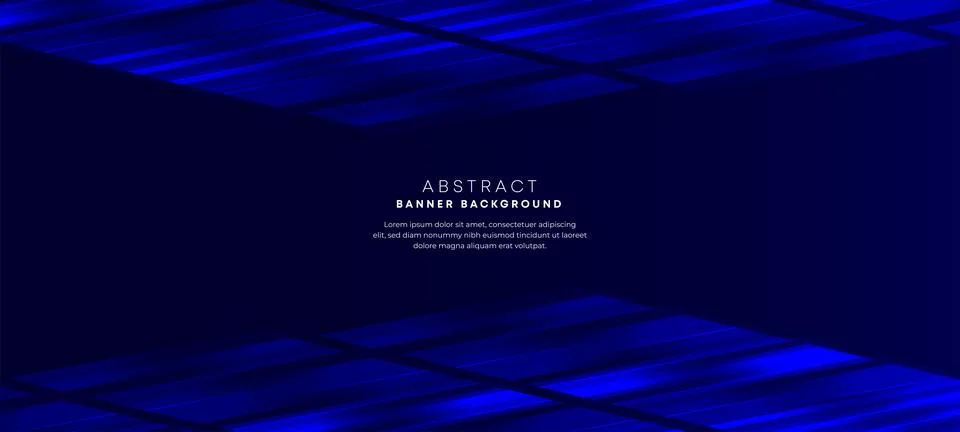 Abstract blue gradient background with geometric square shape graphic element Stock Illustration