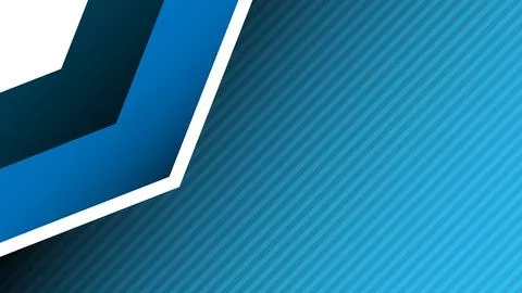 Abstract Blue Gradient Background with Geometric Design and Striped Pattern Stock Illustration