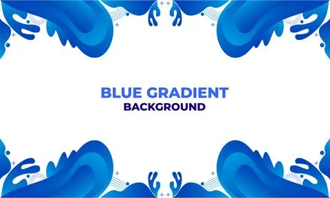 Abstract blue gradient background Stock Illustration