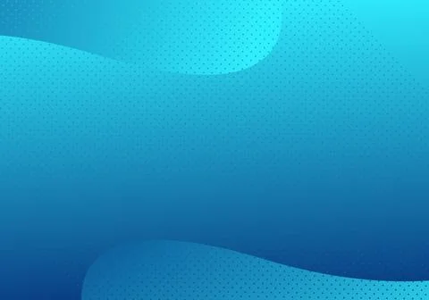 Abstract blue gradient background with layered wave shapes and subtle halft.. Illustrazione stock