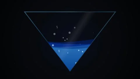 Abstract blue gradient background with modern geometric triangle shape and .. Stock Footage 346002195