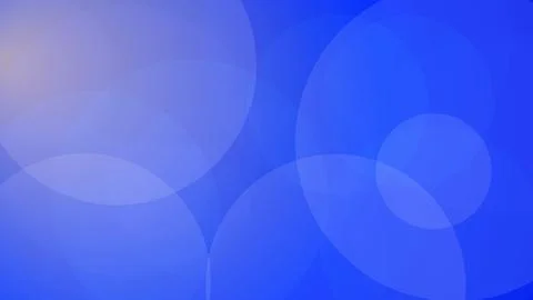Abstract Blue Gradient Background with Overlapping Circles and Soft Bokeh L.. Stock Illustration