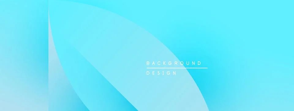 Abstract blue gradient background. Smooth curves create dynamic visual effect. Stock Illustration