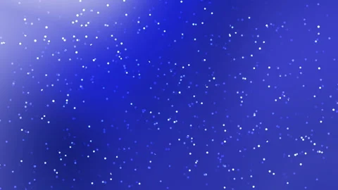 Abstract Blue Gradient Background with Sparkling White Particles and Bokeh 스톡 동영상 339698803