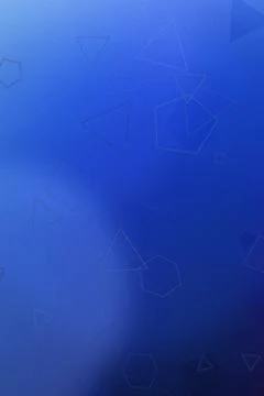 Abstract blue gradient background with subtle outlined triangles and pentag.. 스톡 일러스트