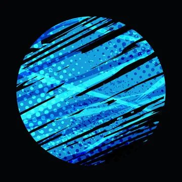 Abstract Blue Gradient Brush Background. Vibrant Grunge Sports Background 库存插图