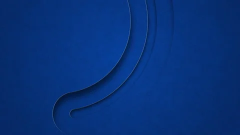 Abstract blue gradient circle animation background. Looped paper cut Stock Footage 275279957