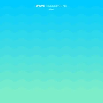 Abstract blue gradient color waves stripes pattern background for design. Stock Illustration