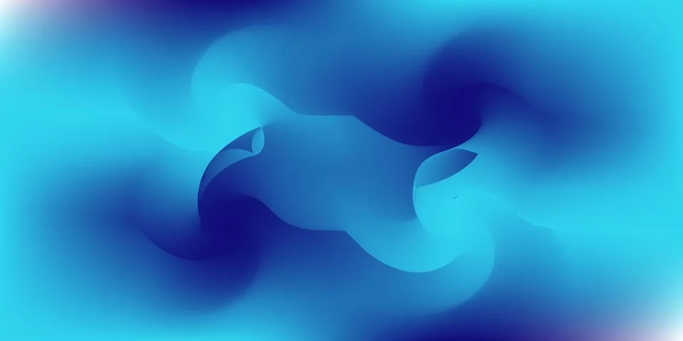 Abstract blue gradient fluid vector illustration 스톡 일러스트