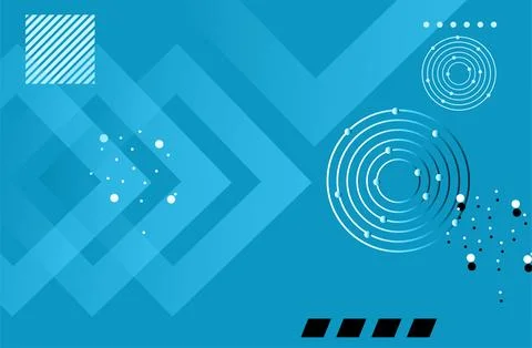 Abstract blue gradient geometric elements ,circles and lines design for web.. Illustrazione stock