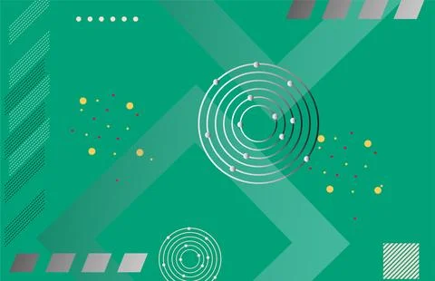 Abstract blue gradient geometric elements ,circles and lines design for web.. 库存插图