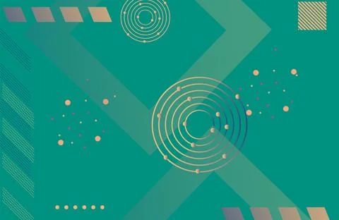 Abstract blue gradient geometric elements ,circles and lines design for web.. Illustrazione stock