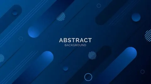 Abstract blue gradient geometric shapes background Stock Illustration