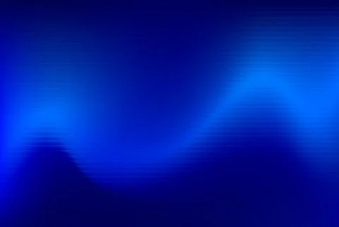 Abstract Blue Gradient Glass Wave Background with Neon Light and Fractal Texture Stock Illustration