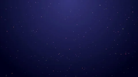 Abstract Blue Gradient Golden Particle Flowing Animation Background 4K Stock Footage 238423840