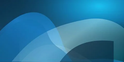 Abstract blue gradient shapes create a flowing atmospheric background Stock Illustration
