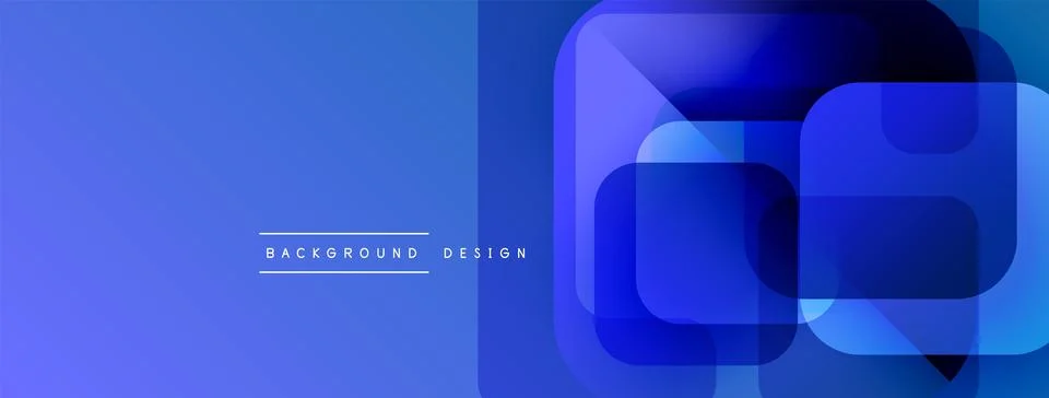Abstract blue gradient shapes overlap. Modern design elements create dynamic 스톡 일러스트