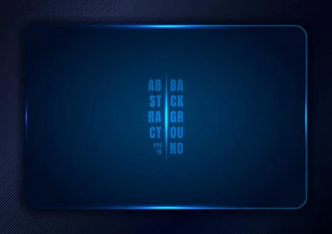 Abstract blue gradient template background with rectangle rounded frame and g イラスト素材