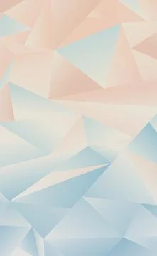 Abstract blue gradient triangles of different sizes - Vector Stock Illustration